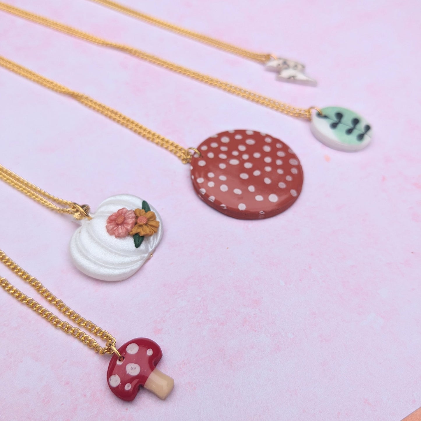 Sparkly White Pumpkin Necklace