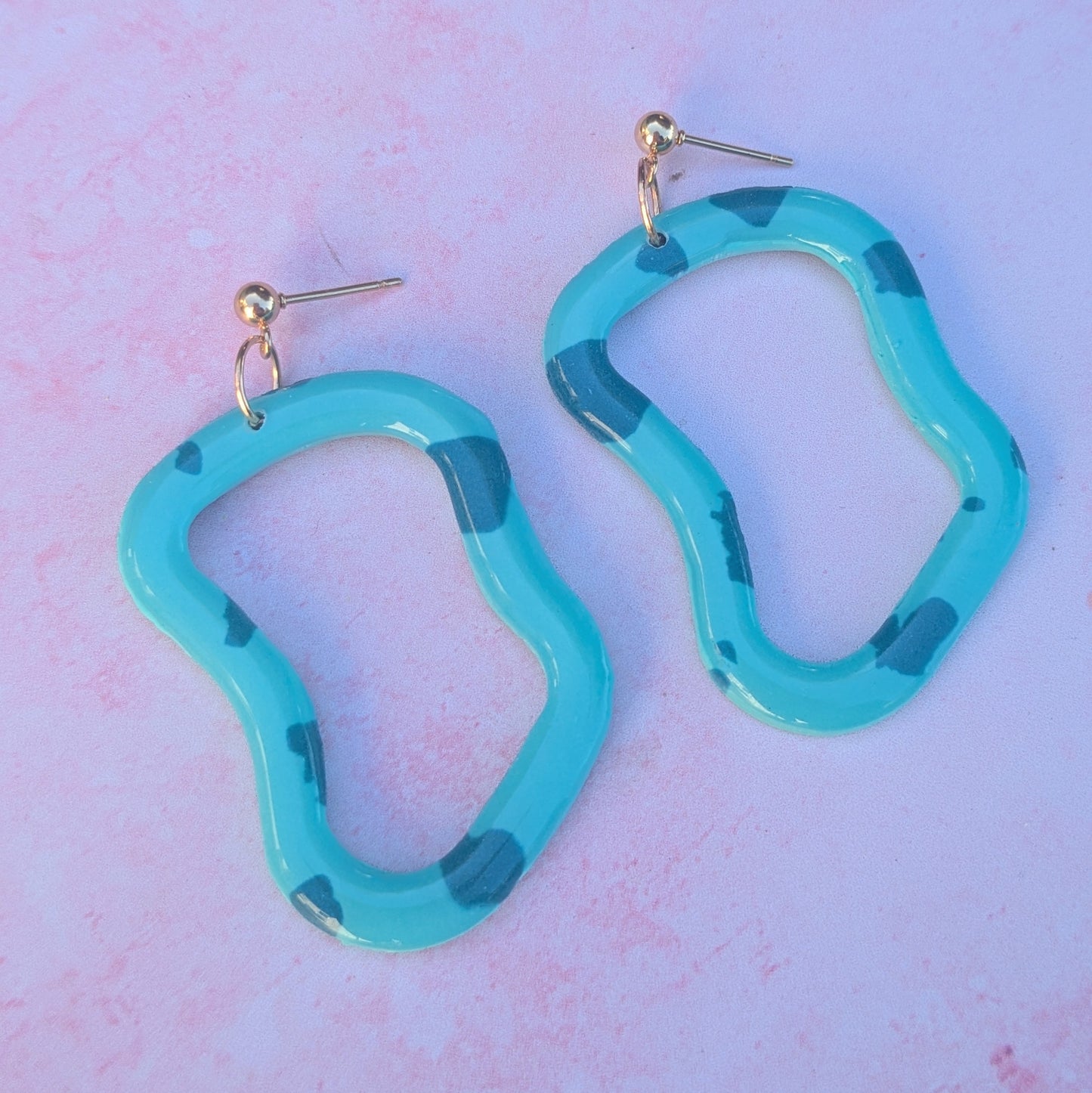 Double Blue Organic Stud Drops