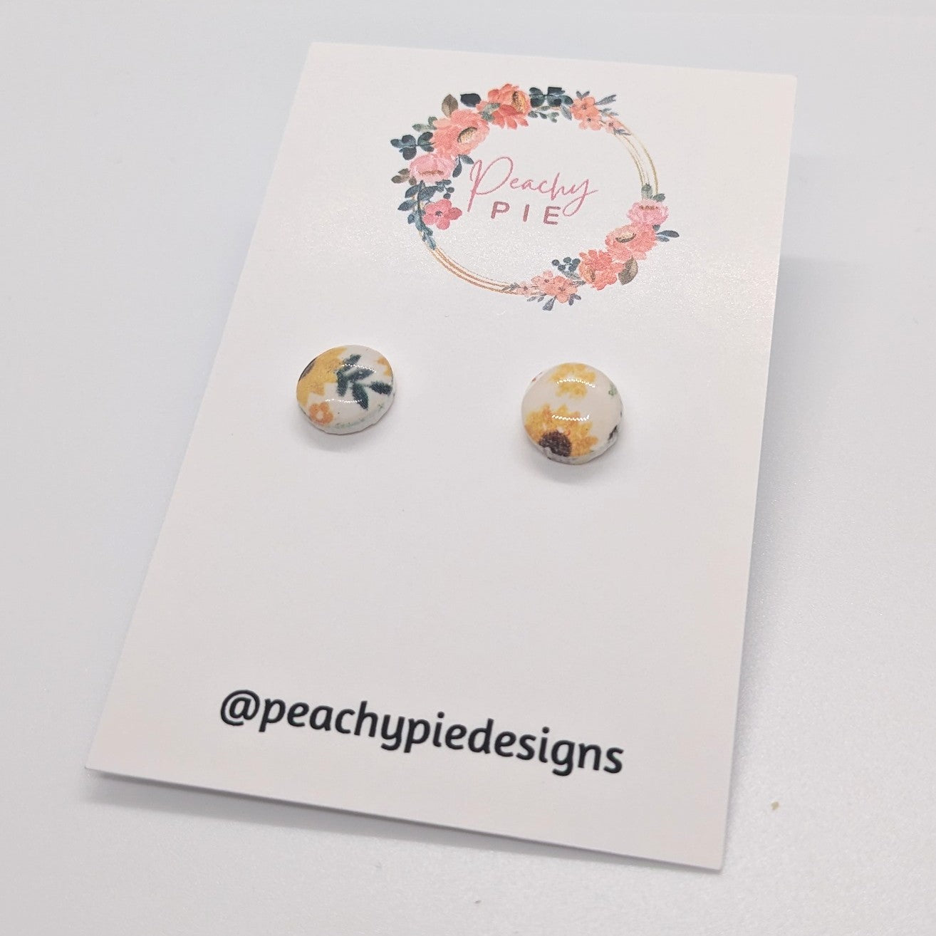 Sunflower Small Circle Studs