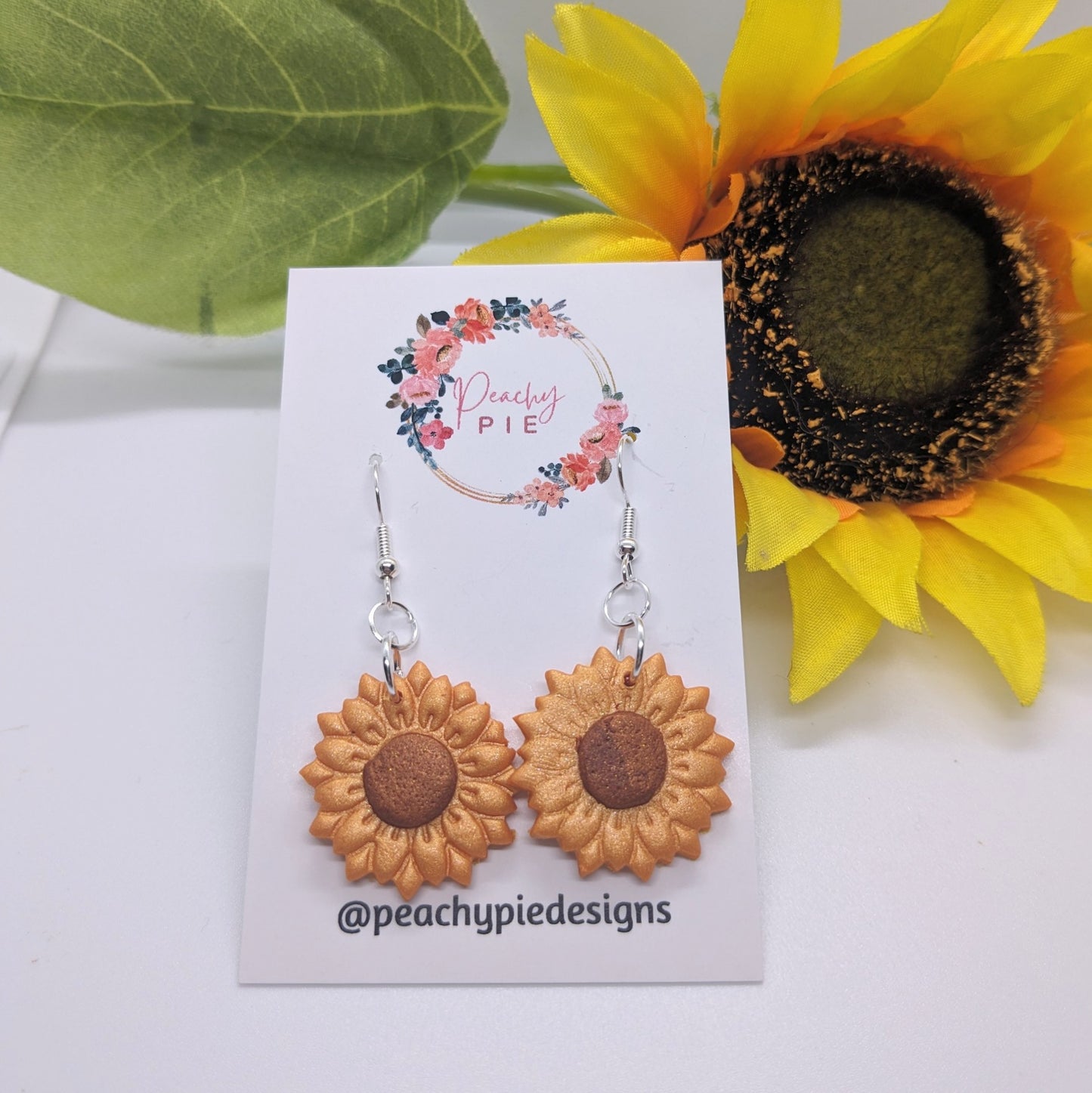 Sunflower Drop Earrings
