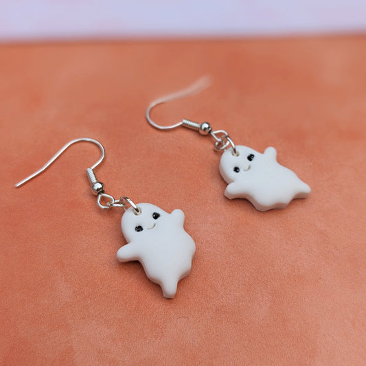 Small Ghost Drop Earrings
