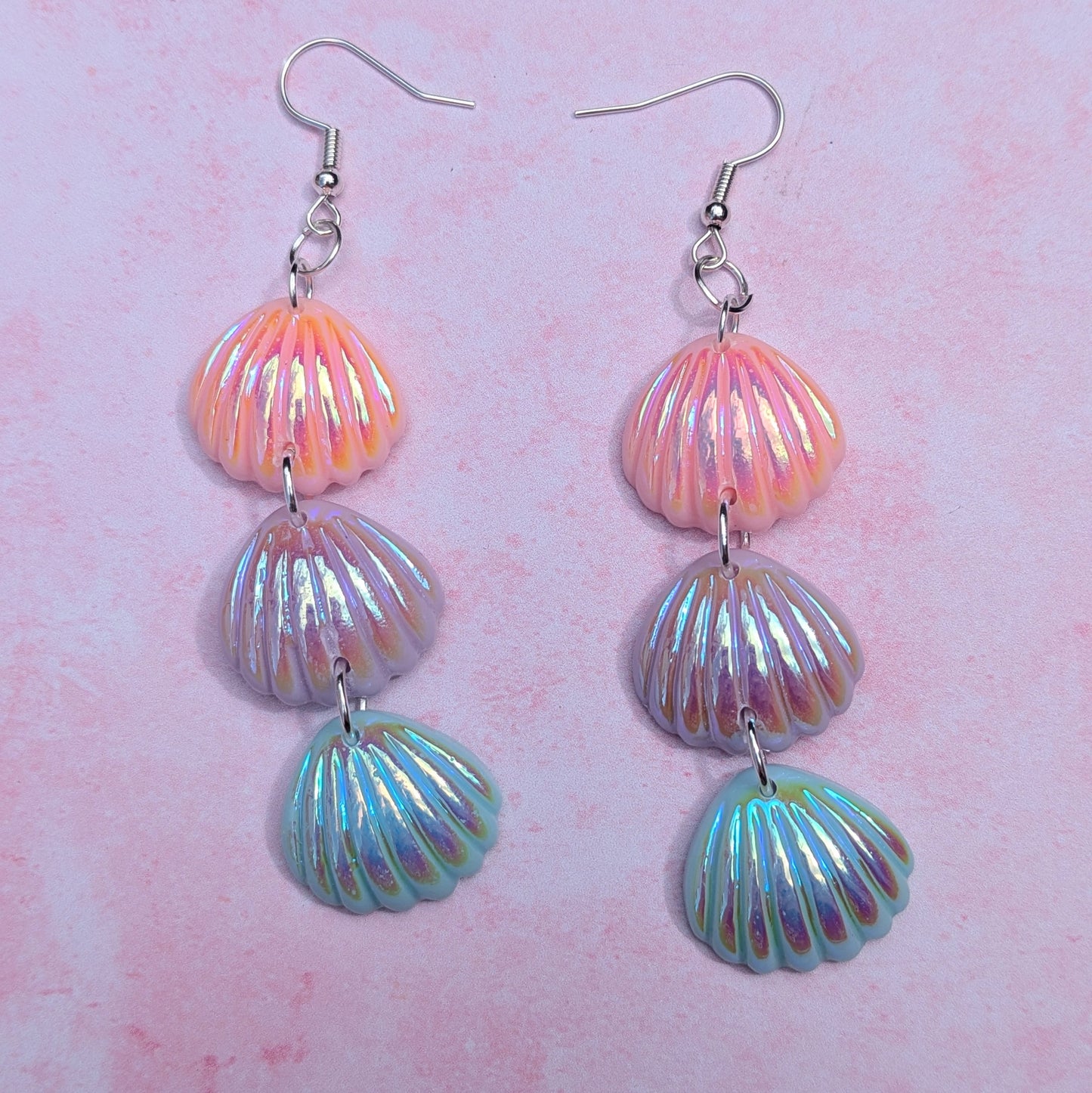 Triple Shell Earrings