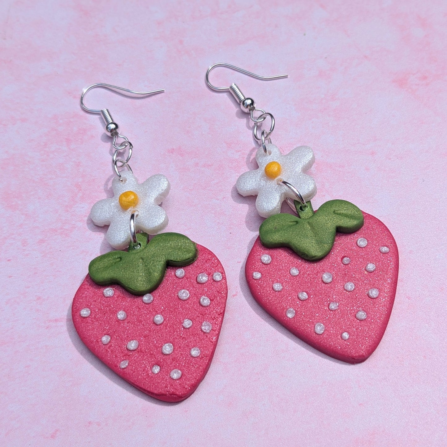 Strawberry Flower Earrings