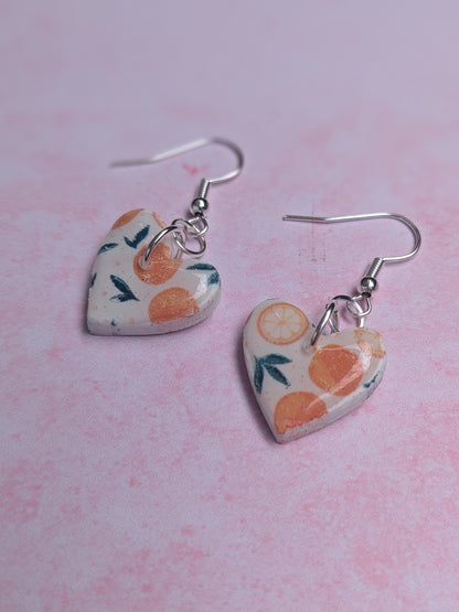 Oranges Hearts Earrings