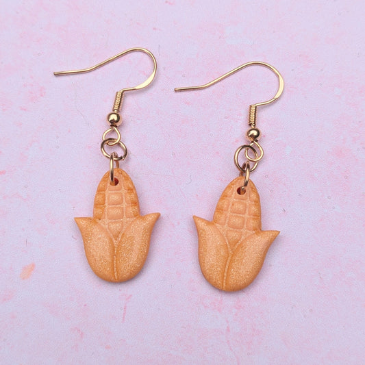 Corn Cob Drop Earrings