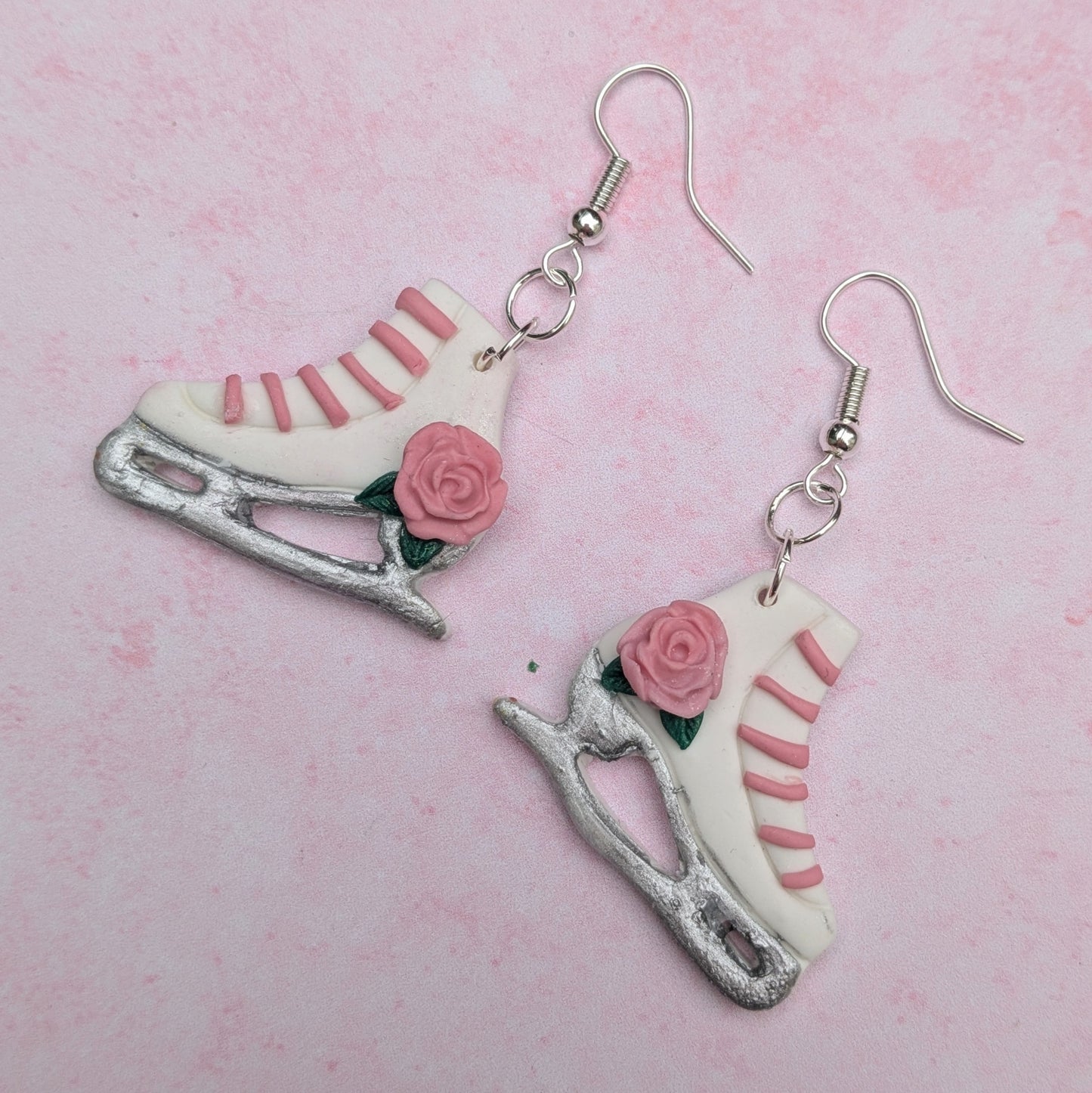 Vintage Ice Skate Earrings