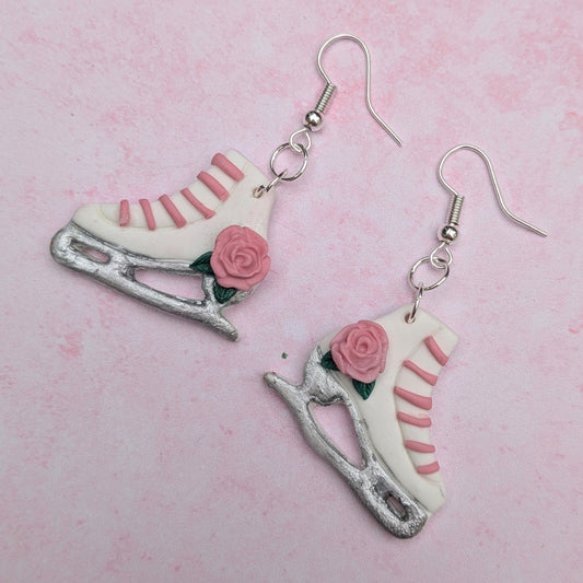 Vintage Ice Skate Earrings