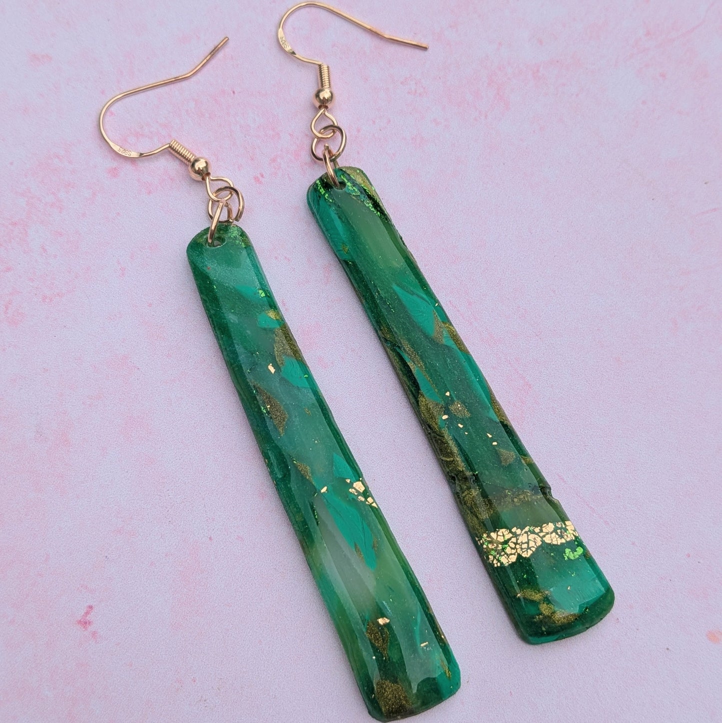 Green Crystal Long Drops