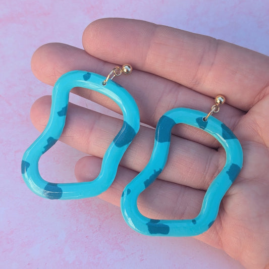 Double Blue Organic Stud Drops