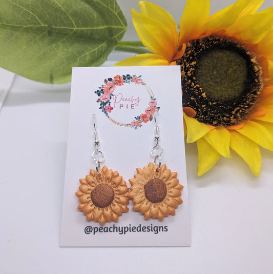 Sunflower Drop Earrings