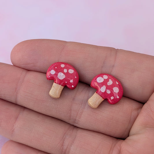 Cute Toadstool Studs